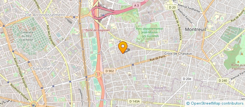localisation de l'entreprise TKCB à BAGNOLET