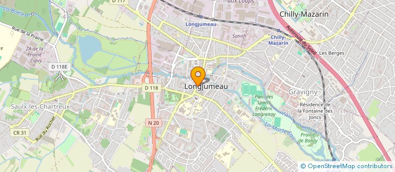 localisation de l'entreprise TKD DUGNY à LONGJUMEAU