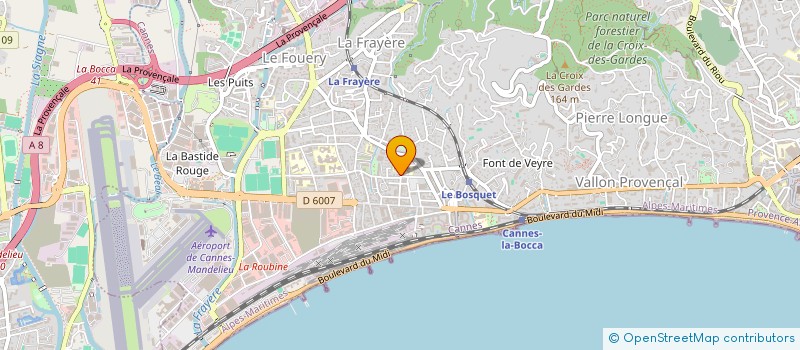 localisation de l'entreprise TKE HIGH FASHION à CANNES