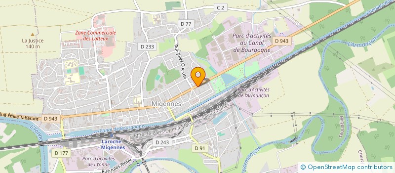 localisation de l'entreprise TKF à MIGENNES