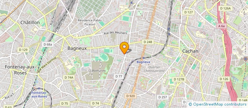localisation de l'entreprise TKGH à BAGNEUX