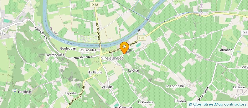 localisation de l'entreprise TKI INVEST  VIRE-SUR-LOT