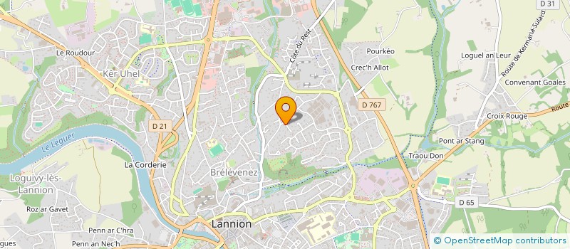 localisation de l'entreprise TKL-1FO à LANNION