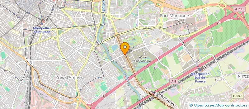 localisation de l'entreprise TKM à MONTPELLIER