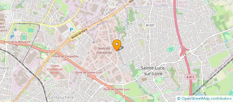 localisation de l'entreprise TKM DIFFUSION à NANTES