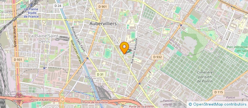 localisation de l'entreprise TKM TRANSPORTS  AUBERVILLIERS