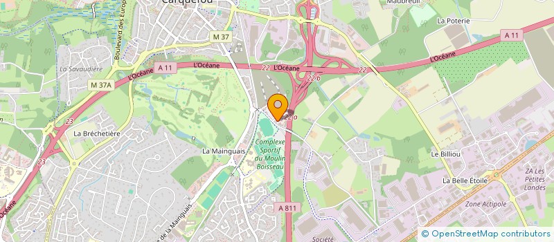 localisation de l'entreprise TKN GAMES  CARQUEFOU