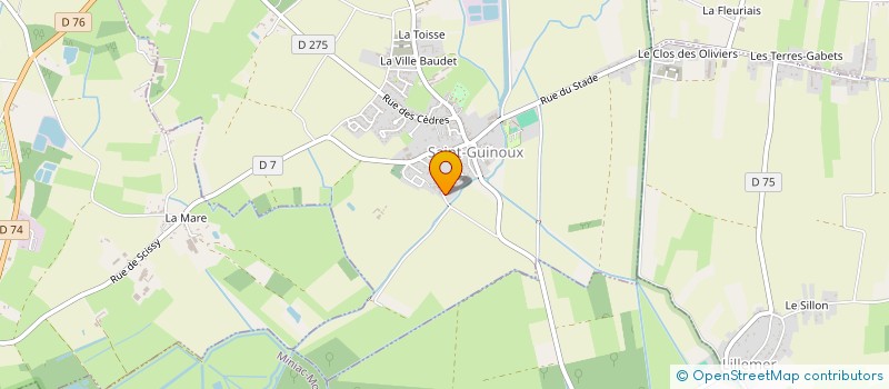 localisation de l'entreprise TKP  SAINT-GUINOUX