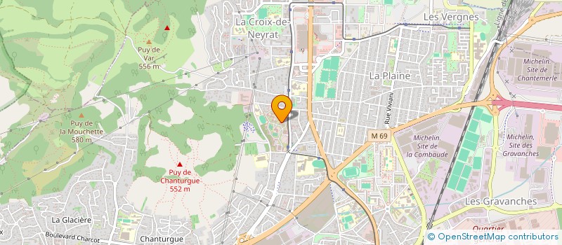 localisation de l'entreprise TKR  CLERMONT-FERRAND