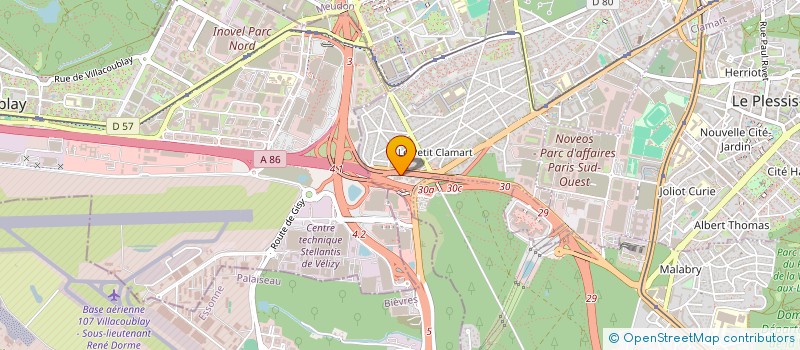 localisation de l'entreprise TKR à CLAMART