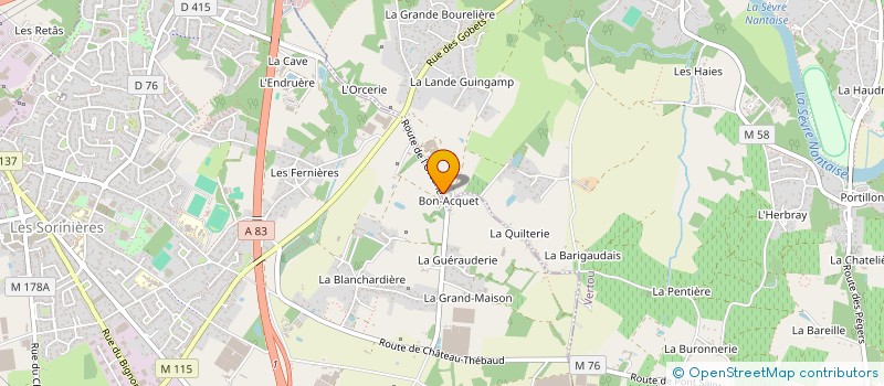 localisation de l'entreprise TKR TRANSPORT KEVIN RINCE à VERTOU
