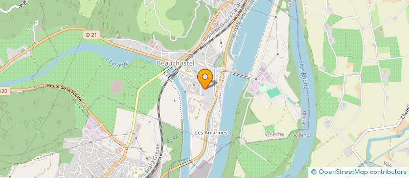 localisation de l'entreprise TKS IMMO  BEAUCHASTEL