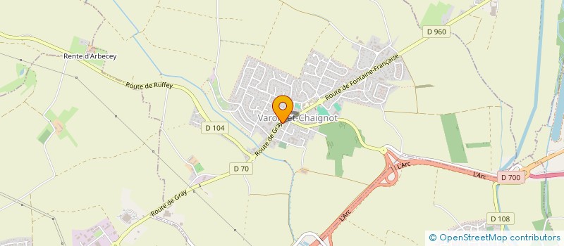 localisation de l'entreprise TKT 21  VAROIS-ET-CHAIGNOT