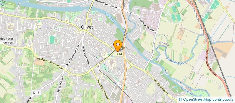localisation de l'entreprise TKT à OLIVET