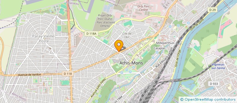 localisation de l'entreprise TKT BATIMENT à ATHIS-MONS