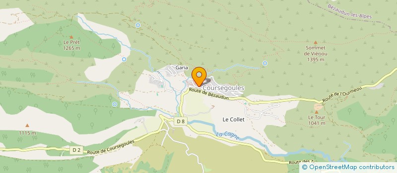 localisation de l'entreprise TKTP  COURSEGOULES