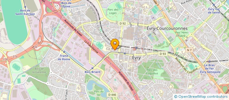 localisation de l'entreprise TKV FRANCE à EVRY-COURCOURONNES