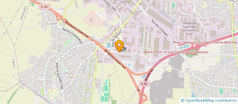 localisation de l'entreprise TL 01 à CORBAS