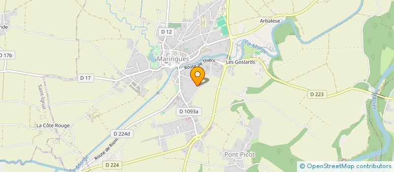 localisation de l'entreprise TL CHARPENTE  MARINGUES