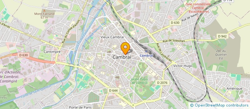 localisation de l'entreprise TL COM à CAMBRAI