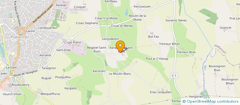 localisation de l'entreprise TL ELEC  PLABENNEC