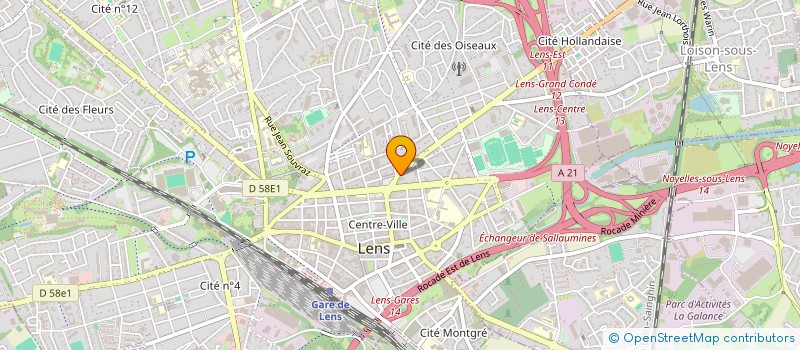 localisation de l'entreprise TL ENTREPRISE  LENS