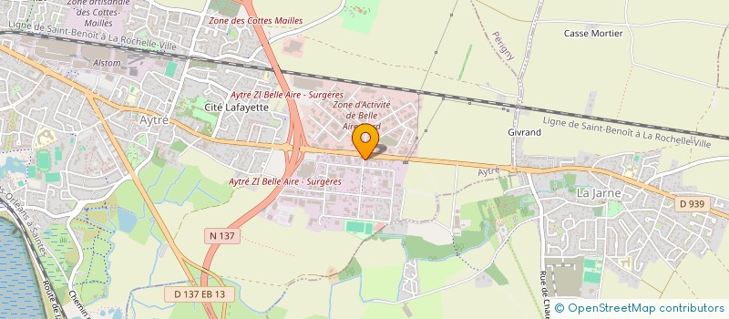 localisation de l'entreprise TL FROID à AYTRE