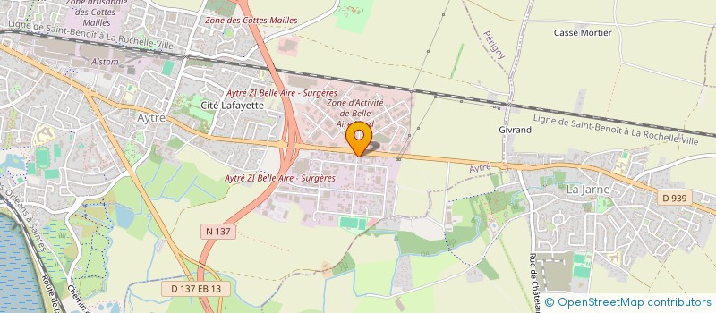 localisation de l'entreprise TL FROID.COM à AYTRE