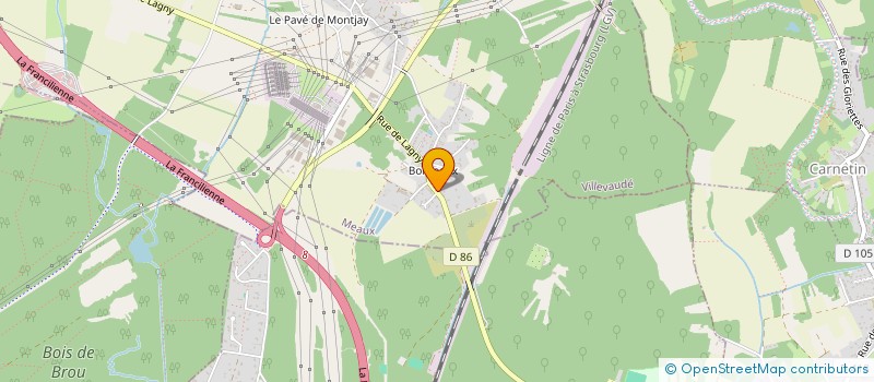 localisation de l'entreprise TL INVEST à VILLEVAUDE