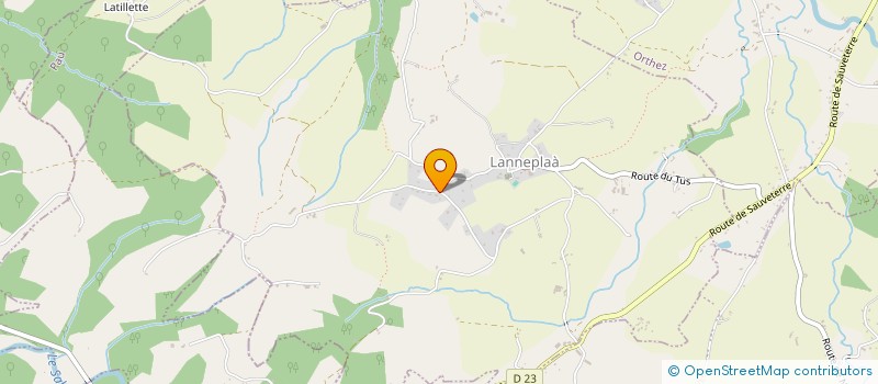 localisation de l'entreprise TL PROD à LANNEPLAA