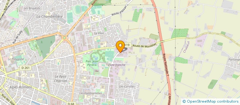 localisation de l'entreprise TL PRODUCTION  VALENCE