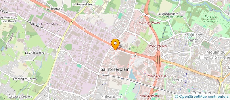 localisation de l'entreprise TL PROJECTS à ORVAULT