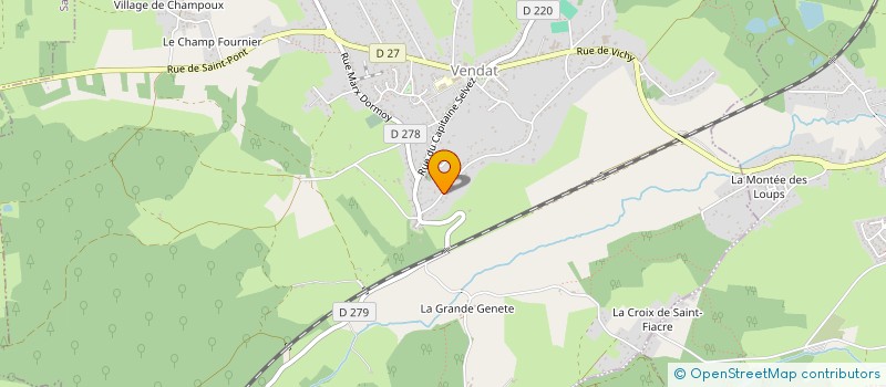 localisation de l'entreprise TLA  VENDAT