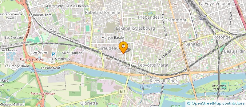 localisation de l'entreprise TLA à TOURS