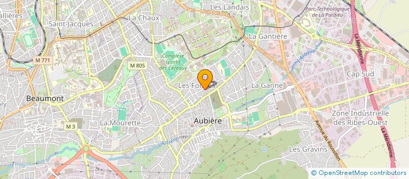 localisation de l'entreprise TLA  AUBIERE