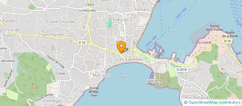 localisation de l'entreprise TLAZUR à LA SEYNE-SUR-MER