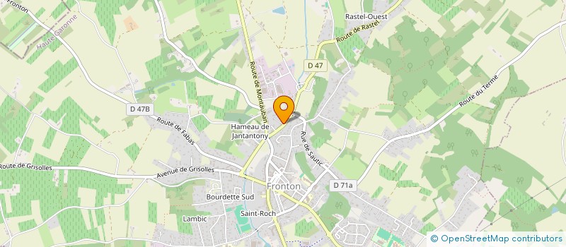 localisation de l'entreprise TLB  FRONTON