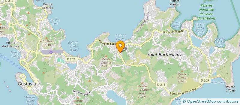 localisation de l'entreprise TLB à SAINT BARTHELEMY