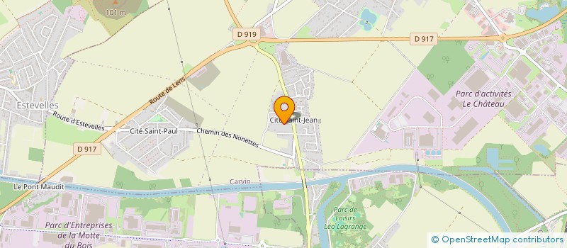 localisation de l'entreprise TLB AUTOS à CARVIN