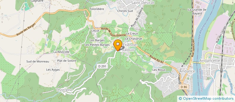 localisation de l'entreprise TLB IMMO  SAINT-ETIENNE-DE-VALOUX