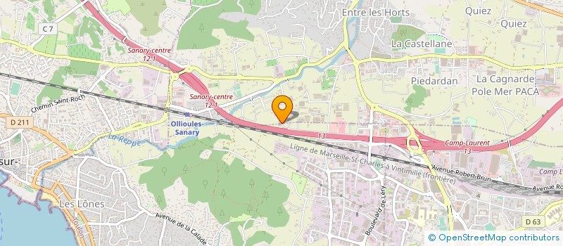 localisation de l'entreprise TLB INGENIERIE à OLLIOULES