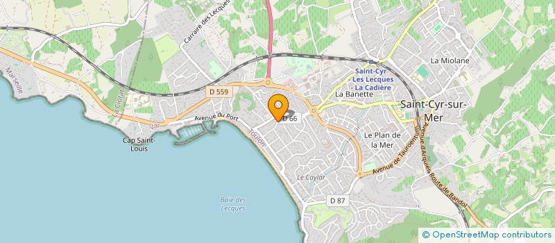 localisation de l'entreprise TLB INVEST à SAINT-CYR-SUR-MER