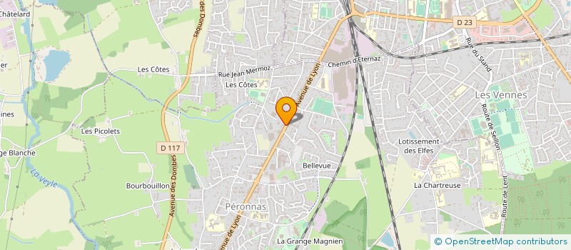 localisation de l'entreprise TLB MENUISERIES à PERONNAS