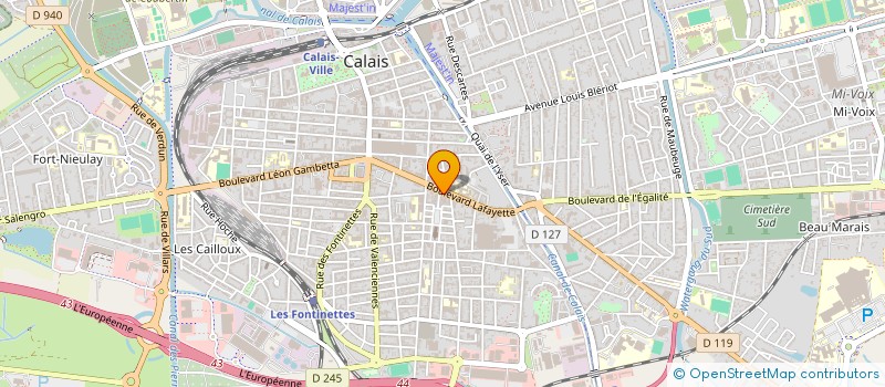 localisation de l'entreprise TLC INVEST  CALAIS