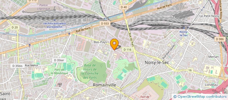 localisation de l'entreprise TLCA-BAT à ROMAINVILLE