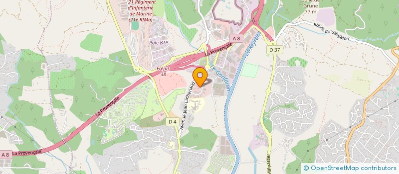 localisation de l'entreprise TLCB POLE BTP à FREJUS