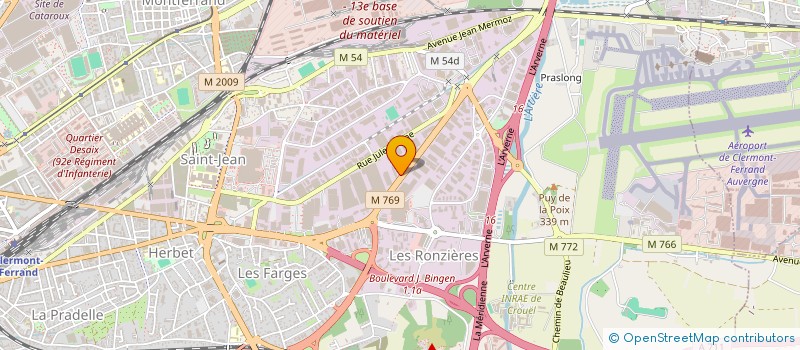 localisation de l'entreprise TLCD AUVERGNE  CLERMONT-FERRAND