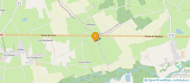 localisation de l'entreprise TLCP - TRANSPORT LOGISTIQUE CELLE PIOTEYRY  SAINT-ETIENNE-LE-MOLARD