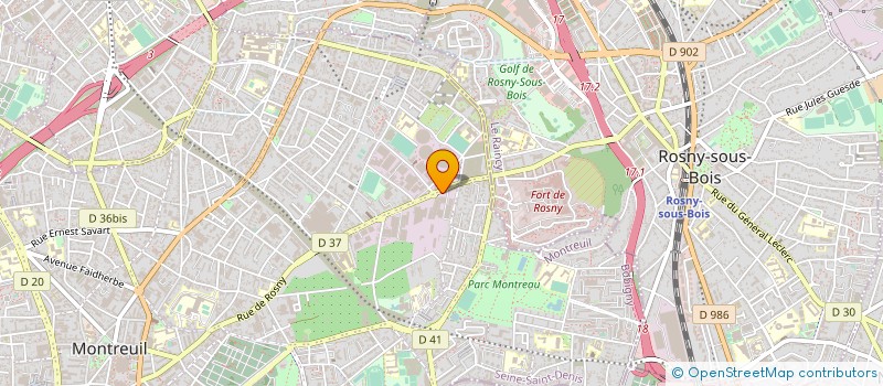 localisation de l'entreprise TLF  MONTREUIL