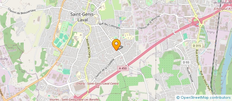 localisation de l'entreprise TLF  SAINT-GENIS-LAVAL